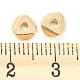 CCBプラスチックビーズ  三角形  ゴールドカラー  6x6x1.8mm  穴：1.4mm CCB-K011-05A-G-3