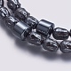 Non-magnetic Synthetic Hematite Mala Beads Necklaces NJEW-K096-06-3