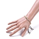 Nylon regolabile bracciali intrecciati cavo di perline BJEW-JB04969-01-4
