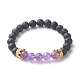 Natural Mixed Stone Beads Stretch Bracelets BJEW-JB06605-2