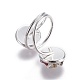 Гальванические стеклянные кольца манжеты RJEW-JR00248-3