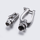304 Stainless Steel Fold Over Clasps STAS-P180-08P-3