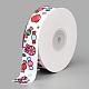 Single Face Printed Polyester Grosgrain Ribbons SRIB-Q019-K012-1