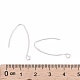 925 crochets de boucle d'oreille en argent sterling en forme de V STER-M102-04S-3