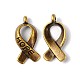 Tibetan Silver Antique Bronze Tone Especial Hope Breast Cancer Awareness Ribbon Charms Pendants X-MLF5104Y-NF-1