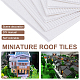 Olycraft 6 Sheets 2 Style PVC Plastic Roof Tiles DIY-OC0010-36-5