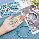 DICOSMETIC 6 Strands 2 Colors Synthetic Turquoise Beads Strands TURQ-DC0001-02-3