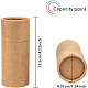 Benecreat 12 unids 50 ml burlywood tubos de cartón kraft envases redondos de papel kraft para lápices carrito de té café artesanía cosmética embalaje de regalo CBOX-BC0001-26C-A-2