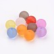 14mm Mixed Transparent Round Frosted Acrylic Ball Bead X-FACR-R021-14mm-M-2