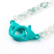 Collares de cadena de encintado acrílico personalizados NJEW-JN03431-02-2