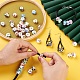 70 pièces 7 couleurs perles de porcelaine européennes faites à la main PORC-TA0001-04-5