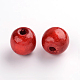 Dyed Natural Wood Beads TB095Y-1-2