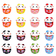 OLYCRAFT 16Pcs 8 Colors Lucky Cat Ceramic Beads Maneki Neko Spacer Beads Handmade Ceramic Loose Beads Fortune Cat Porcelain Beads for Jewelry Making Nacklace Bracelet Earrings Accessories - Hole 2mm PORC-OC0001-11-1