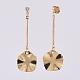 Brass Dangle Stud Earrings EJEW-JE03967-02-3