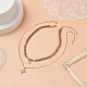 Star & Moon Pendant Necklaces Sets for Women NJEW-JN04126-5