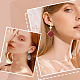 Sunnyclue 60 pièces 2 couleurs 201 boucles d'oreilles en acier inoxydable avec trou DIY-SC0023-54-5