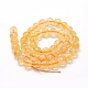 Chapelets de perles de citrine naturelle G-P335-11-8mm-A-2