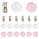 SUNNYCLUE 1 Box 120Pcs 8mm Cat Eye Beads Cats Eye Bead Pink Energy Gemstone White Round Loose Beads Set for Jewellery Making Findings DIY Necklace Earring Bracelet Valentine's Day DIY-SC0019-14C-1