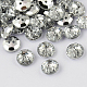 Botones redondos planos del diamante artificial de acrílico de Taiwán de 2-agujero BUTT-F015-18mm-02-1