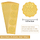 Craspire 2 pollice busta in rilievo oro sigilla adesivi è il mio compleanno 100 pezzi adesivi sigilli in lamina goffrata etichetta adesiva per inviti di nozze confezione regalo DIY-WH0211-262-2