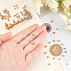 DICOSMETIC 100Pcs 2 Colors Stainless Steel Round Beads Tiny Loose Smooth Spacer Beads Golden Color Jewelry Making Spacer Beads for DIY Necklaces and Bracelets STAS-DC0006-07-2