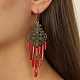 Boucles d'oreilles lustre en fer bronze antique VQ0378-1-2