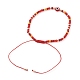 Bracelets réglables de perles tressées avec cordon en nylon BJEW-JB05791-01-3