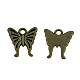 Tibetan Style Alloy Butterfly Charms TIBEP-17627-AB-NR-1