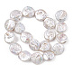 Fili di perle di keshi di perle barocche naturali PEAR-S018-06D-3