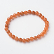 Aventurine naturelle perle ronde bracelets stretch BJEW-L593-D04-1