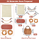 DIY Women's Plastic Rattan Woven Handbag Set DIY-WH0033-24-2