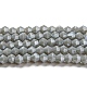 Fili di perle di vetro elettrolitico opaco tinta unita GLAA-F029-P4mm-C14-1