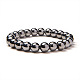 SUNNYCLUE Silver Plate Non-magnetic Synthetic Hematite Round Beads Stretch Bracelets BJEW-PH0001-8mm-21-2