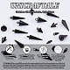Unicraftale 32pcs 4 style 201/304 pendentifs en acier inoxydable STAS-UN0042-72-5