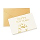 Новогодние тематические бумажные поздравительные открытки и конверты DIY-L060-A02-1