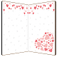 Carte de voeux en bambou et enveloppe en papier avec nœud papillon AJEW-WH0202-004-2