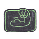 Компьютеризированная вышивка тканью утюжок на / шить на заплатках AJEW-S069-106-4