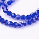 Faceted(32 Facets) Glass Round Bead Strands EGLA-J042-4mm-M01-3