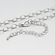 Iron Venetian Chain Necklace Making MAK-J009-32P-1