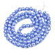 Chapelets de perles en verre opaque de couleur unie EGLA-N002-26-A03-2