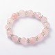Braccialetti elastici con perline di pietre preziose naturali di San Valentino BJEW-JB01839-02-1