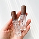 ガラスポンプスプレーボトル  香水の詰め替えボトル  透明  2.3x9.4cm  容量：10ml（0.34fl.oz） PW-WG89245-04-1