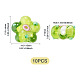 Perle di lampwork fatte a mano da 10 pz&nbsp;LAMP-TADJ0001-01H-4