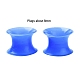 32 pièces 16 couleurs silicone mince oreille jauges chair tunnels bouchons FIND-YW0001-17B-4