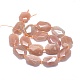 Chapelets de perles de sunstone naturelle naturelles G-O179-F12-2