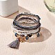 11pcs ensemble de bracelets extensibles de perles de rocaille boho JB739A-2