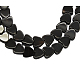 Natural Black Onyx Beads Strands Z27YE011-2