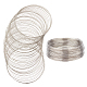 BENECREAT 250 Loop Jewelry Wire Platinum Memory Beading Wire Bangle Bracelet Wire for Wire Wrap DIY Jewelry Making (22 Gauge TWIR-BC0001-15P-2
