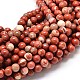 Chapelets de perles en jaspe rouge naturel G-P075-56-6mm-1