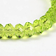Faceted Rondelle Imitation Austrian Crystal Glass Bead Strands G-PH0009-17-6x4mm-2
